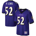 Friene B.Ravens #52 Ray Lewis Player Purple Mitchell & Ness Big & Tall 2000 Retired Stitched Jerseys