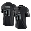Friene B.Ravens #71 Olaivavega Ioane Player Black RFLCTV Limited Stitched Jerseys