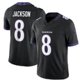 Friene B.Ravens #8 Lamar Jackson Player Black Limited Elite Home Game Stitched Jerseys