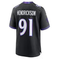 Friene B.Ravens #91 Trey Hendrickson Black Alternate Game Stitched Jerseys
