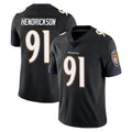 Friene B.Ravens #91 Trey Hendrickson Player Black Vapor F.U.S.E. Limited Stitched Jerseys (2)