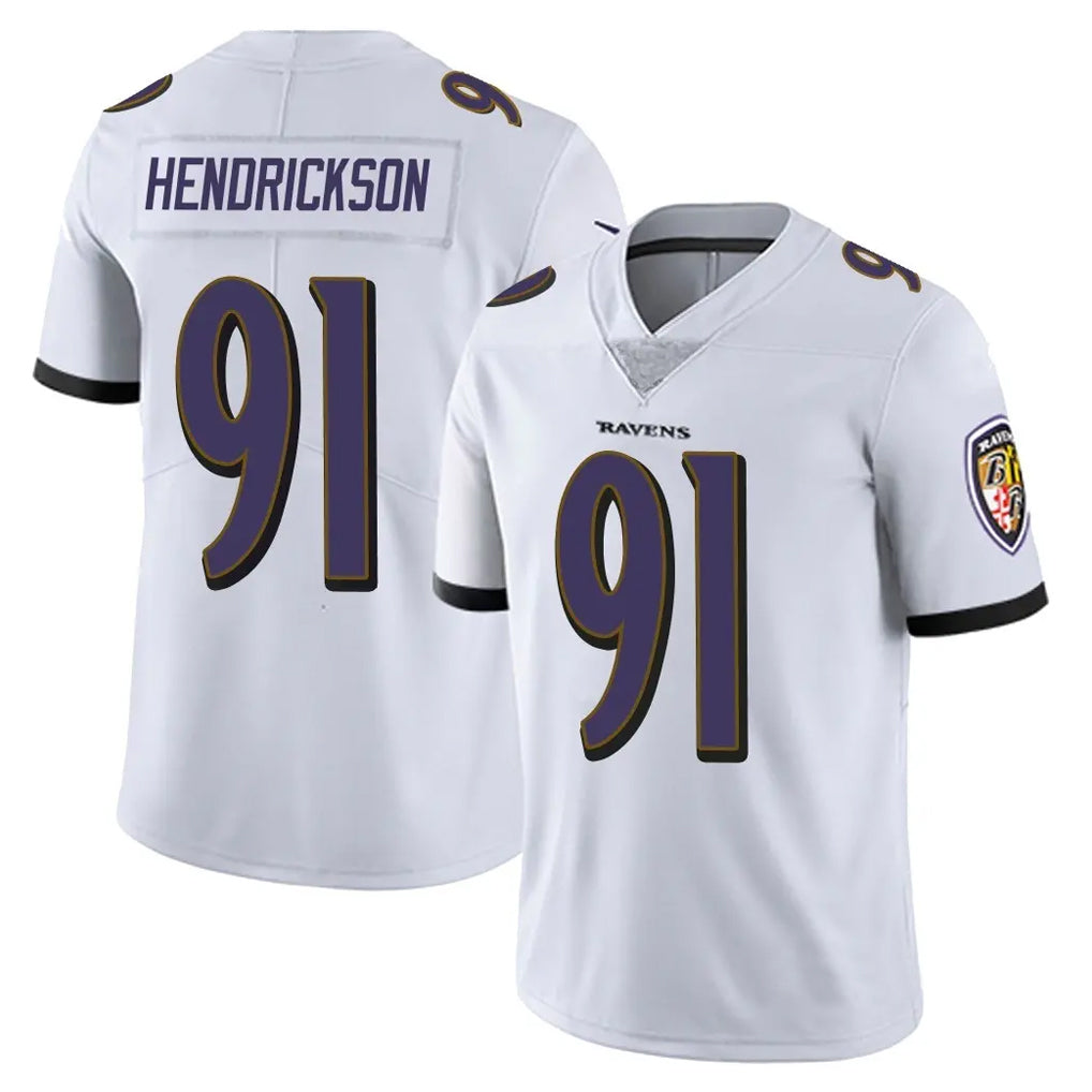 Friene B.Ravens #91 Trey Hendrickson Player White Vapor Untouchable Game Stitched Jerseys