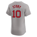 Friene B.Red Sox #10 Trevor Story Player Gray Road Limited Elite Home Game Stitched Jerseys