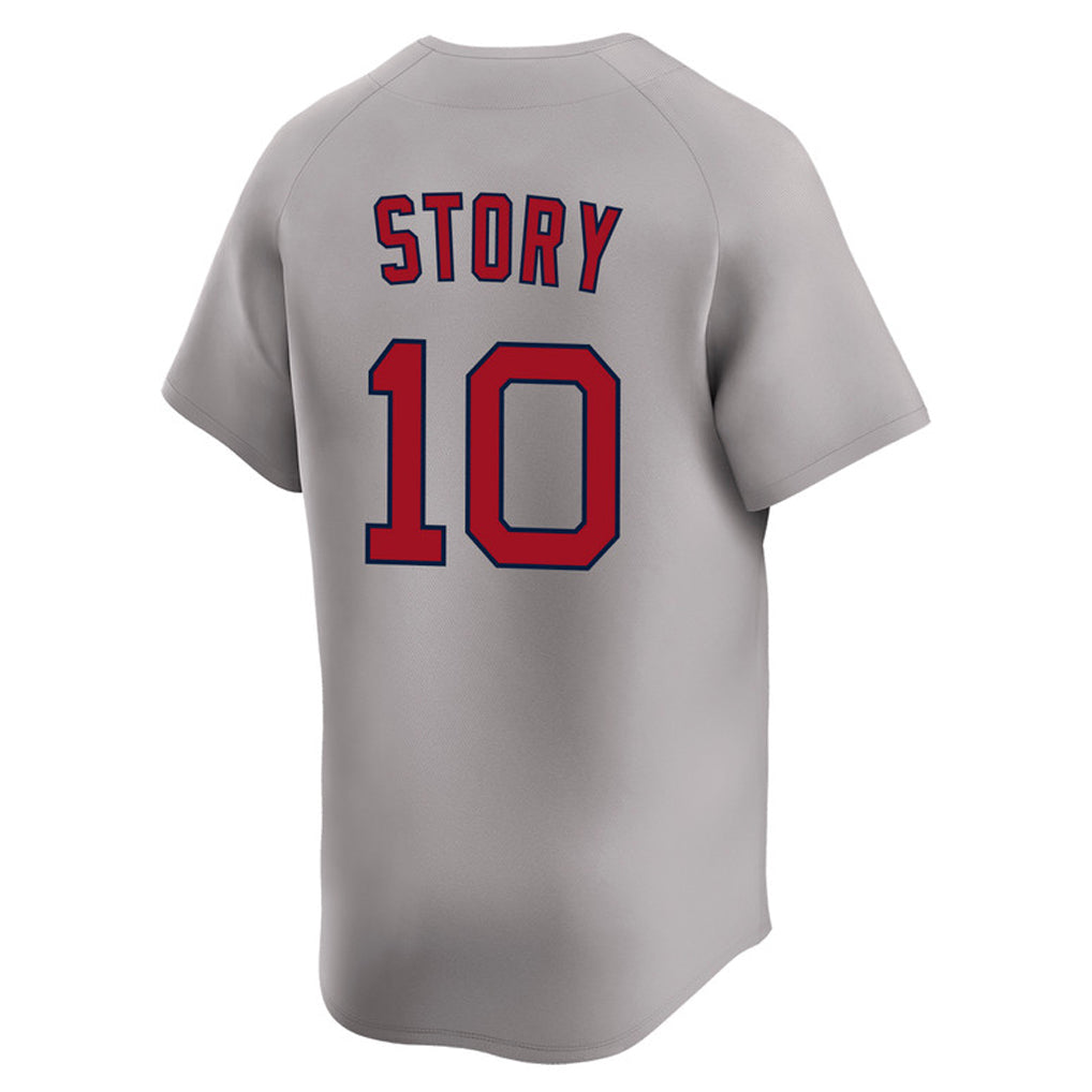 Friene B.Red Sox #10 Trevor Story Player Gray Road Limited Home Game Stitched Jerseys