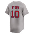 Friene B.Red Sox #10 Trevor Story Player Gray Road Limited Home Game Stitched Jerseys