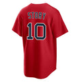 Friene B.Red Sox #10 Trevor Story Player Red Home Game Stitched Jerseys