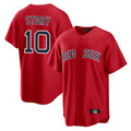 Friene B.Red Sox #10 Trevor Story Player Red Home Game Stitched Jerseys