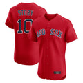 Friene B.Red Sox #10 Trevor Story Player Red Limited Elite Home Game Stitched Jerseys