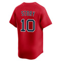 Friene B.Red Sox #10 Trevor Story Player Red Limited Home Game Stitched Jerseys