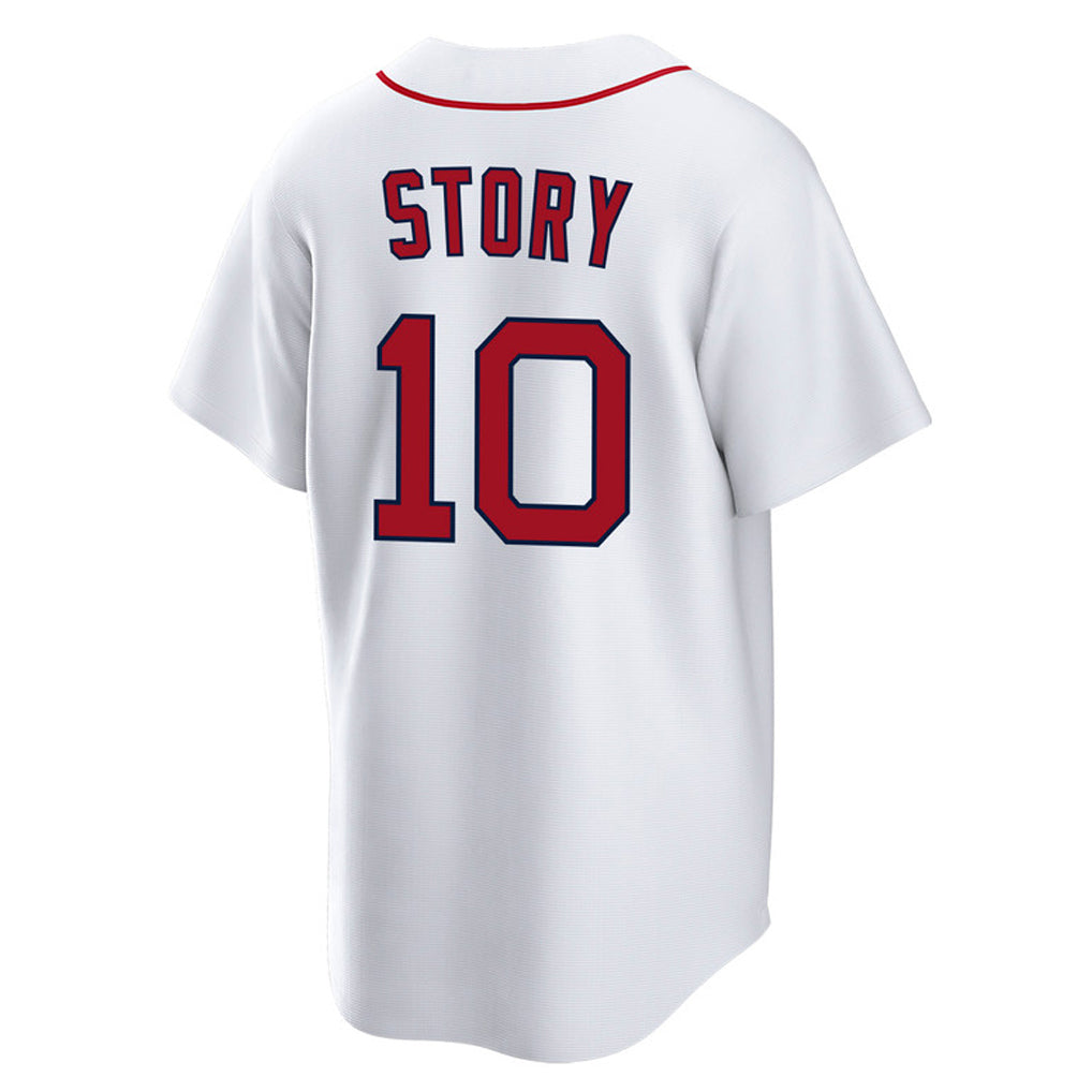 Friene B.Red Sox #10 Trevor Story Player White Home Game Stitched Jerseys