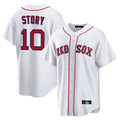 Friene B.Red Sox #10 Trevor Story Player White Home Game Stitched Jerseys