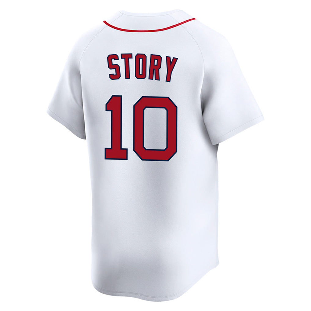 Friene B.Red Sox #10 Trevor Story Player White Limited Home Game Stitched Jerseys