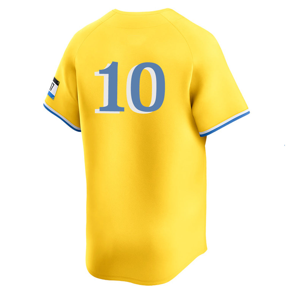 Friene B.Red Sox #10 Trevor Story Player Yellow Limited Home Game Stitched Jerseys