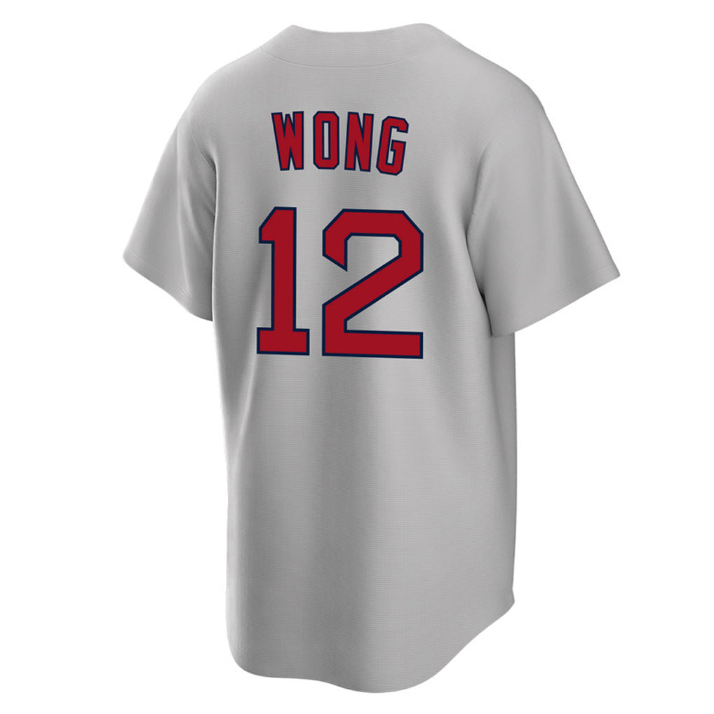 Friene B.Red Sox #12 Connor Wong Player Gray Road Home Game Stitched Jerseys