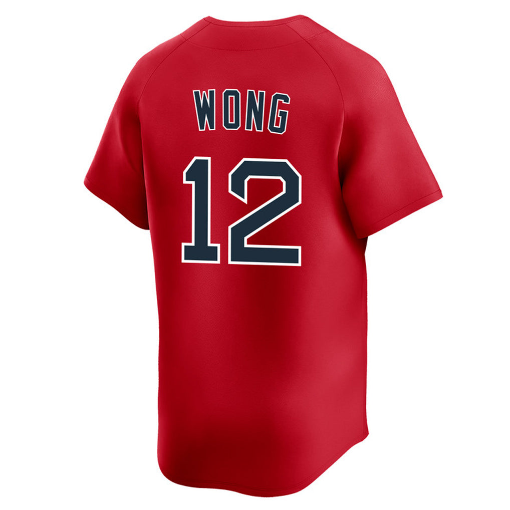 Friene B.Red Sox #12 Connor Wong Player Red Limited Home Game Stitched Jerseys