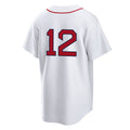 Friene B.Red Sox #12 Connor Wong Player White Home Game Stitched Jerseys