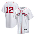 Friene B.Red Sox #12 Connor Wong Player White Home Game Stitched Jerseys
