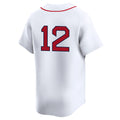 Friene B.Red Sox #12 Connor Wong Player White Limited Home Game Stitched Jerseys