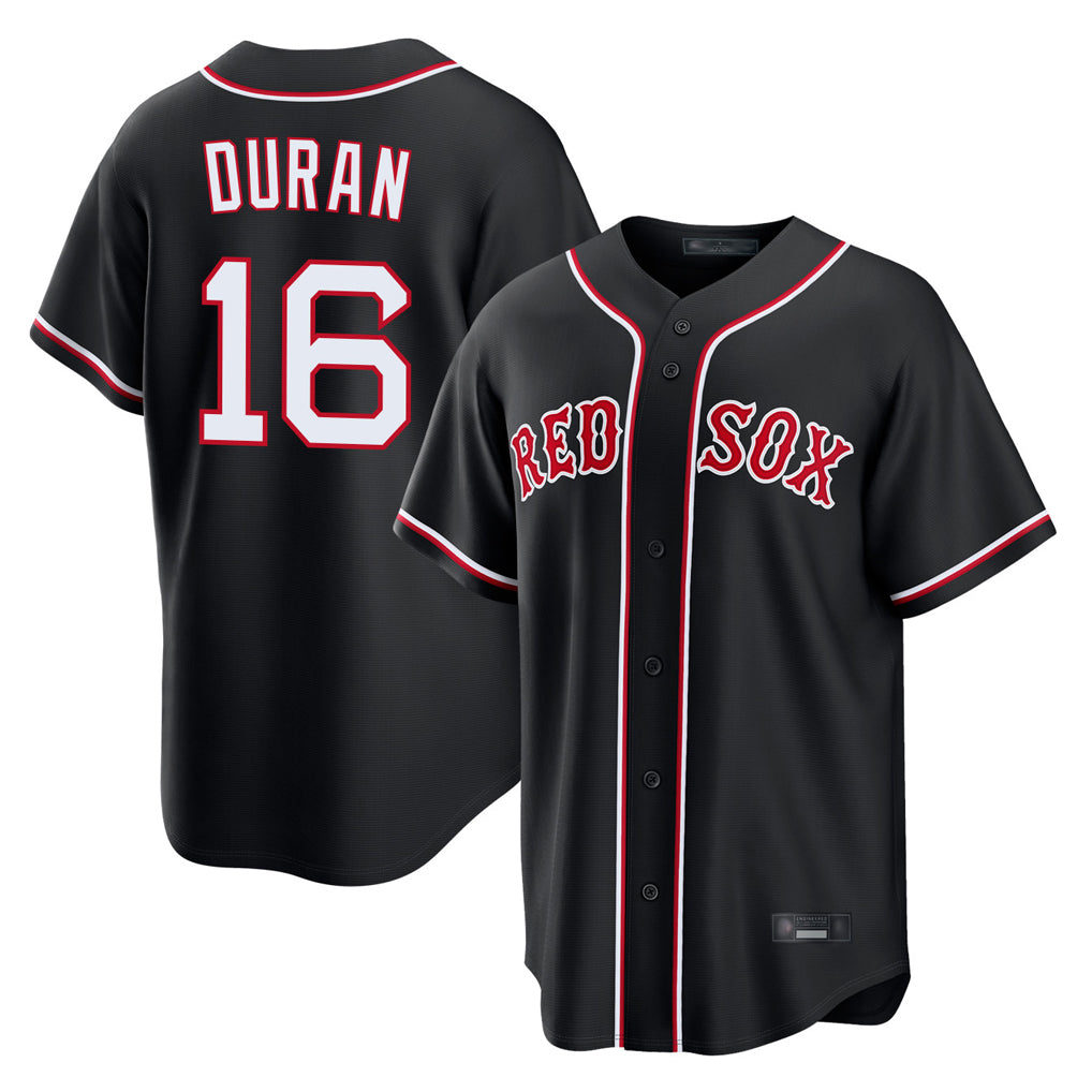 Friene B.Red Sox #16 Jarren Duran Player Black Out Home Game Stitched Jerseys