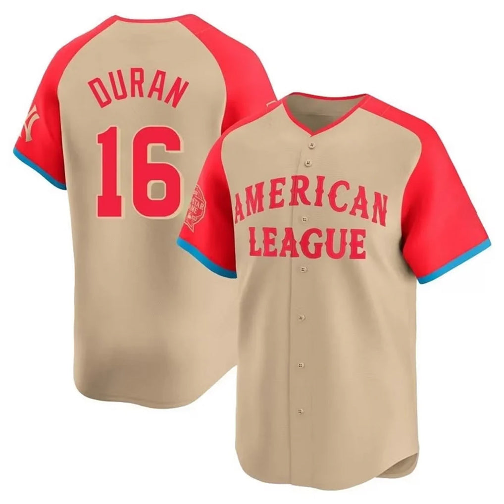 Friene B.Red Sox #16 Jarren Duran Player Cream All-Star Short-Sleeved Home Game Stitched Jerseys