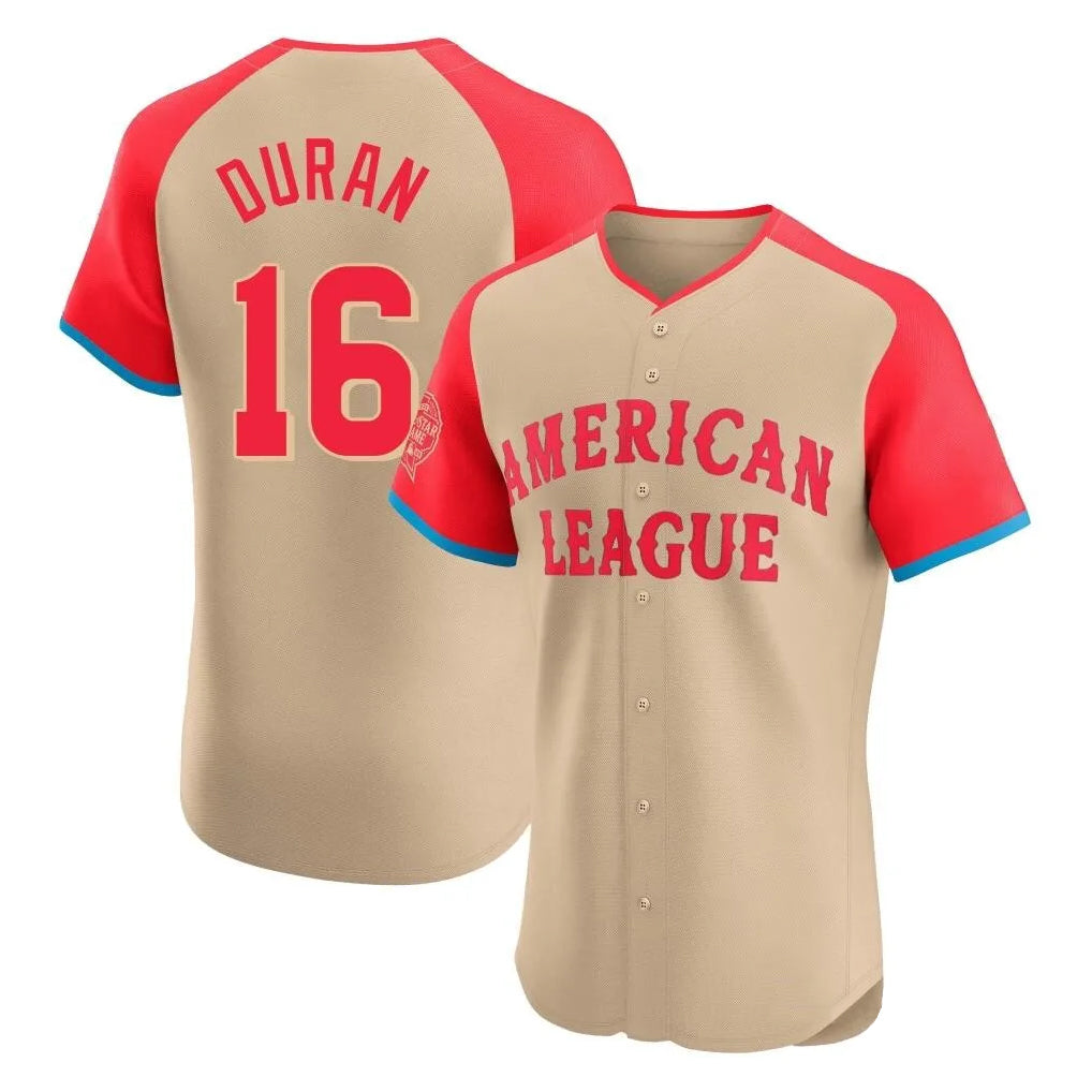 Friene B.Red Sox #16 Jarren Duran Player Cream All-Star Short-Sleeved Limited Elite Home Game Stitched Jerseys