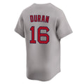 Friene B.Red Sox #16 Jarren Duran Player Gray Road Limited Home Game Stitched Jerseys