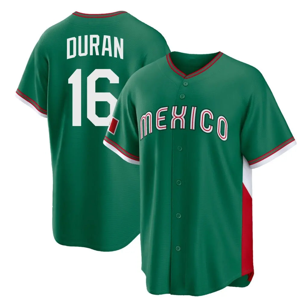 Friene B.Red Sox #16 Jarren Duran Player Green Mexico 2026 World Classic Home Game Stitched Jerseys