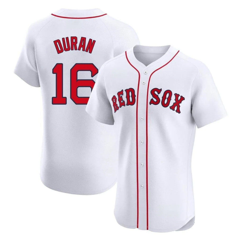 Friene B.Red Sox #16 Jarren Duran Player White Limited Elite Home Game Stitched Jerseys