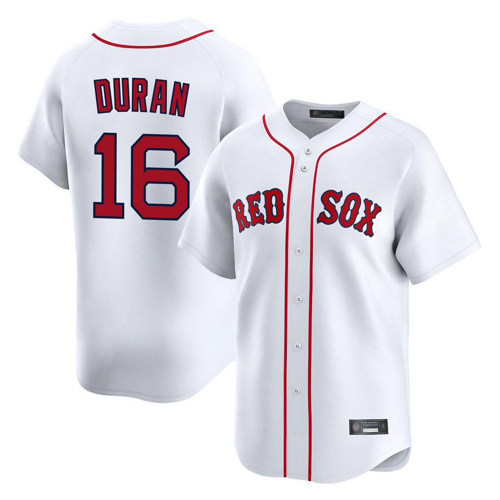 Friene B.Red Sox #16 Jarren Duran Player White Limited Home Game Stitched Jerseys