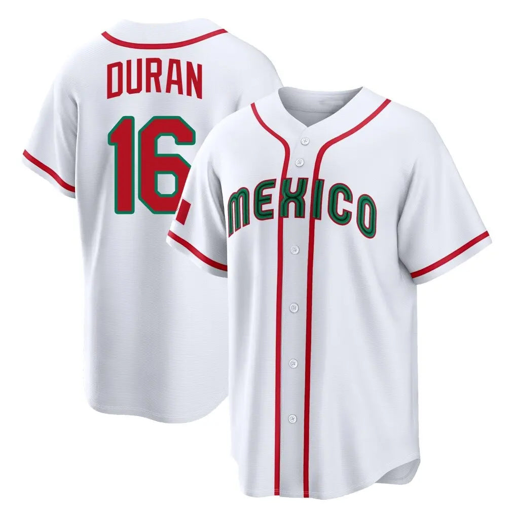 Friene B.Red Sox #16 Jarren Duran Player White Mexico 2026 World Classic Home Game Stitched Jerseys