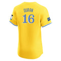 Friene B.Red Sox #16 Jarren Duran Player Yellow Limited Elite Home Game Stitched Jerseys