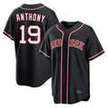 Friene B.Red Sox #19 Roman Anthony Player Black Out Home Game Stitched Jerseys