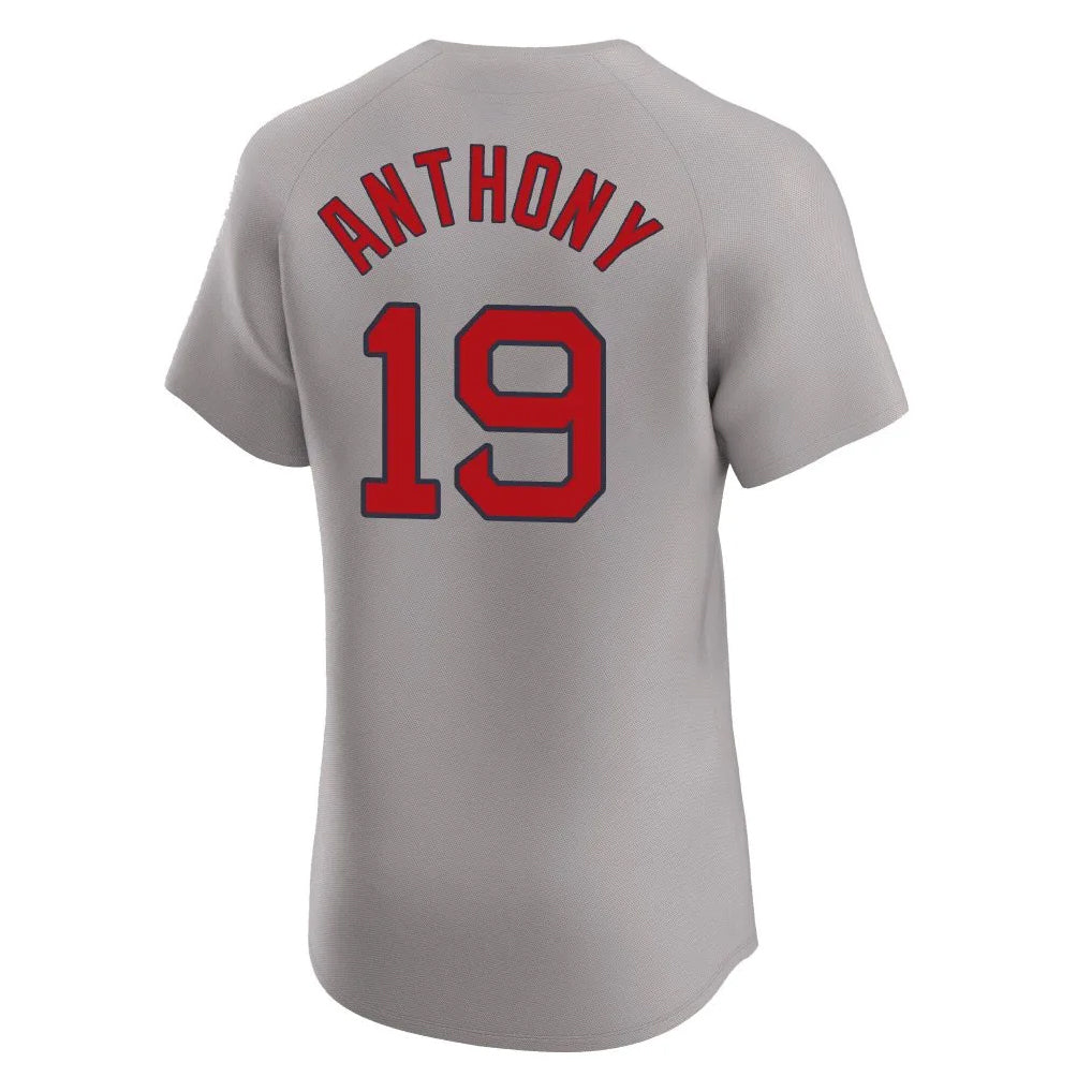 Friene B.Red Sox #19 Roman Anthony Player Gray Road Limited Elite Home Game Stitched Jerseys