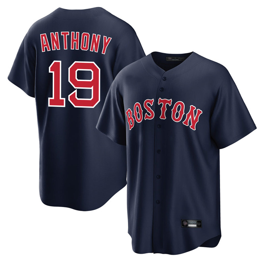 Friene B.Red Sox #19 Roman Anthony Player Navy Home Game Stitched Jerseys