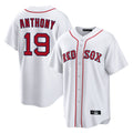 Friene B.Red Sox #19 Roman Anthony Player White Home Game Stitched Jerseys