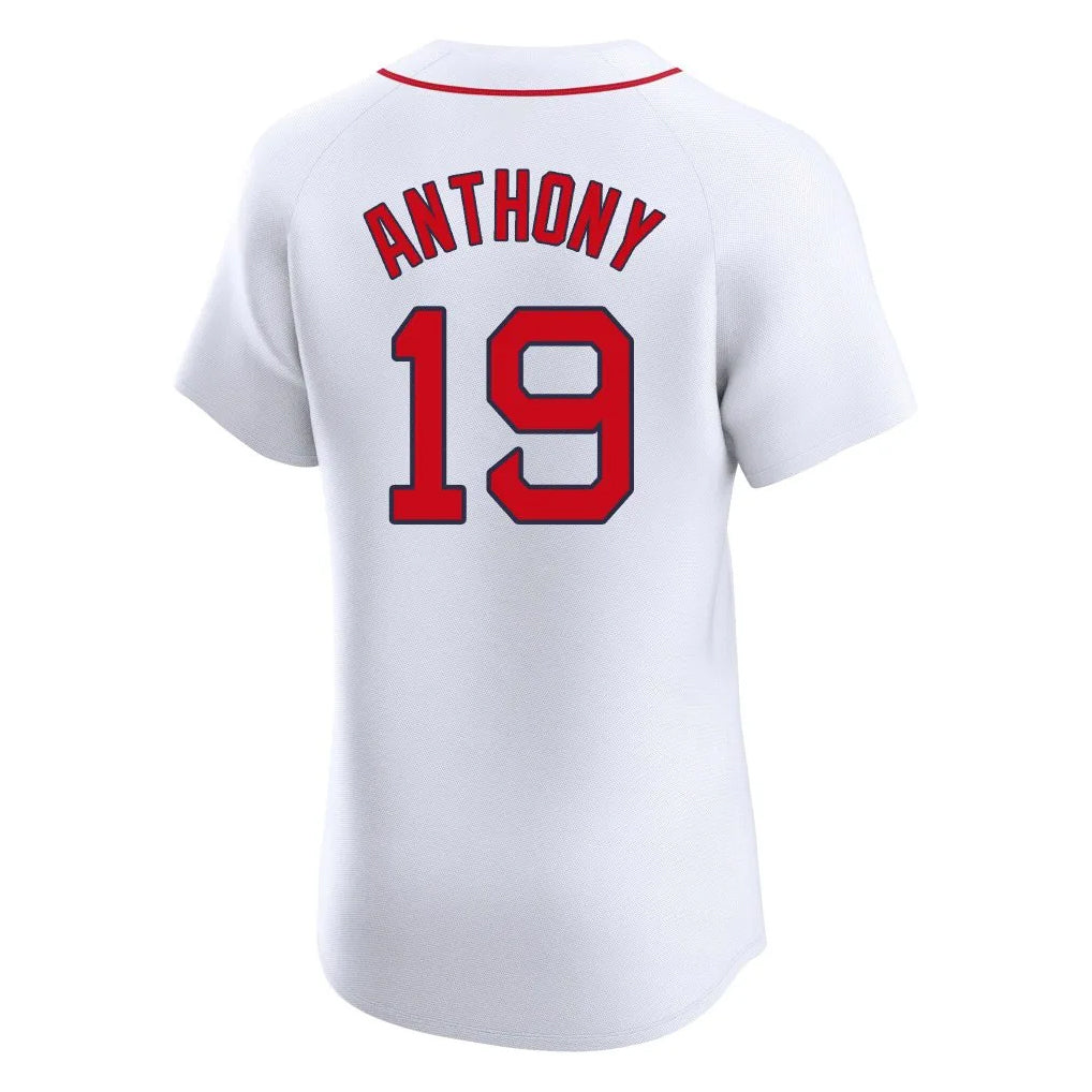 Friene B.Red Sox #19 Roman Anthony Player White Limited Elite Home Game Stitched Jerseys