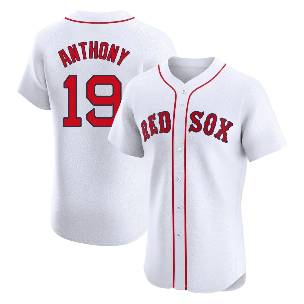Friene B.Red Sox #19 Roman Anthony Player White Limited Elite Home Game Stitched Jerseys