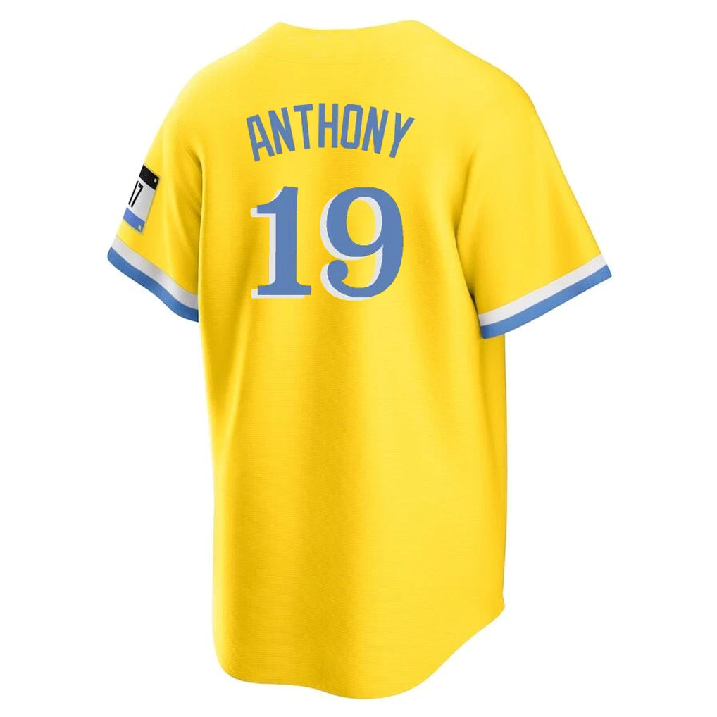 Friene B.Red Sox #19 Roman Anthony Player Yellow Home Game Stitched Jerseys