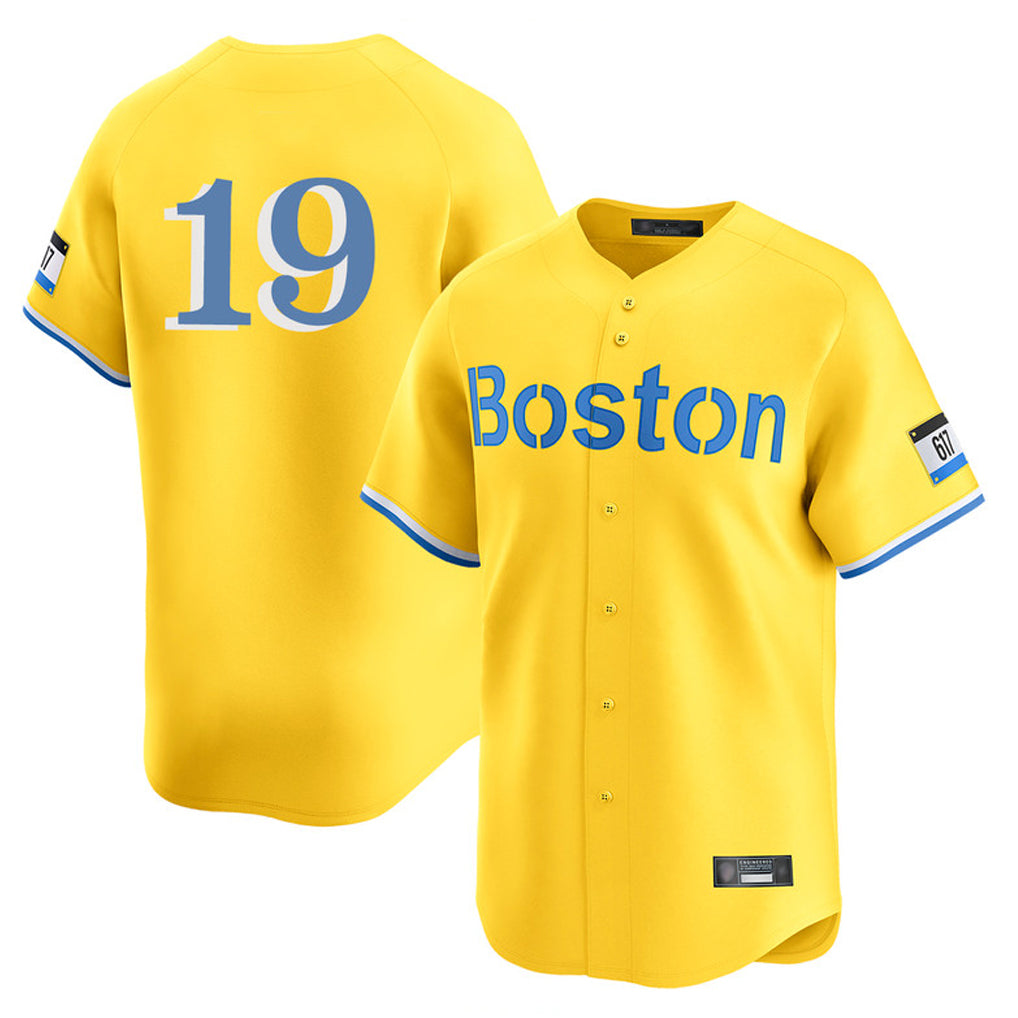 Friene B.Red Sox #19 Roman Anthony Player Yellow Limited Home Game Stitched Jerseys