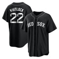 Friene B.Red Sox #22 Garrett Whitlock Player Black Home Game Stitched Jerseys