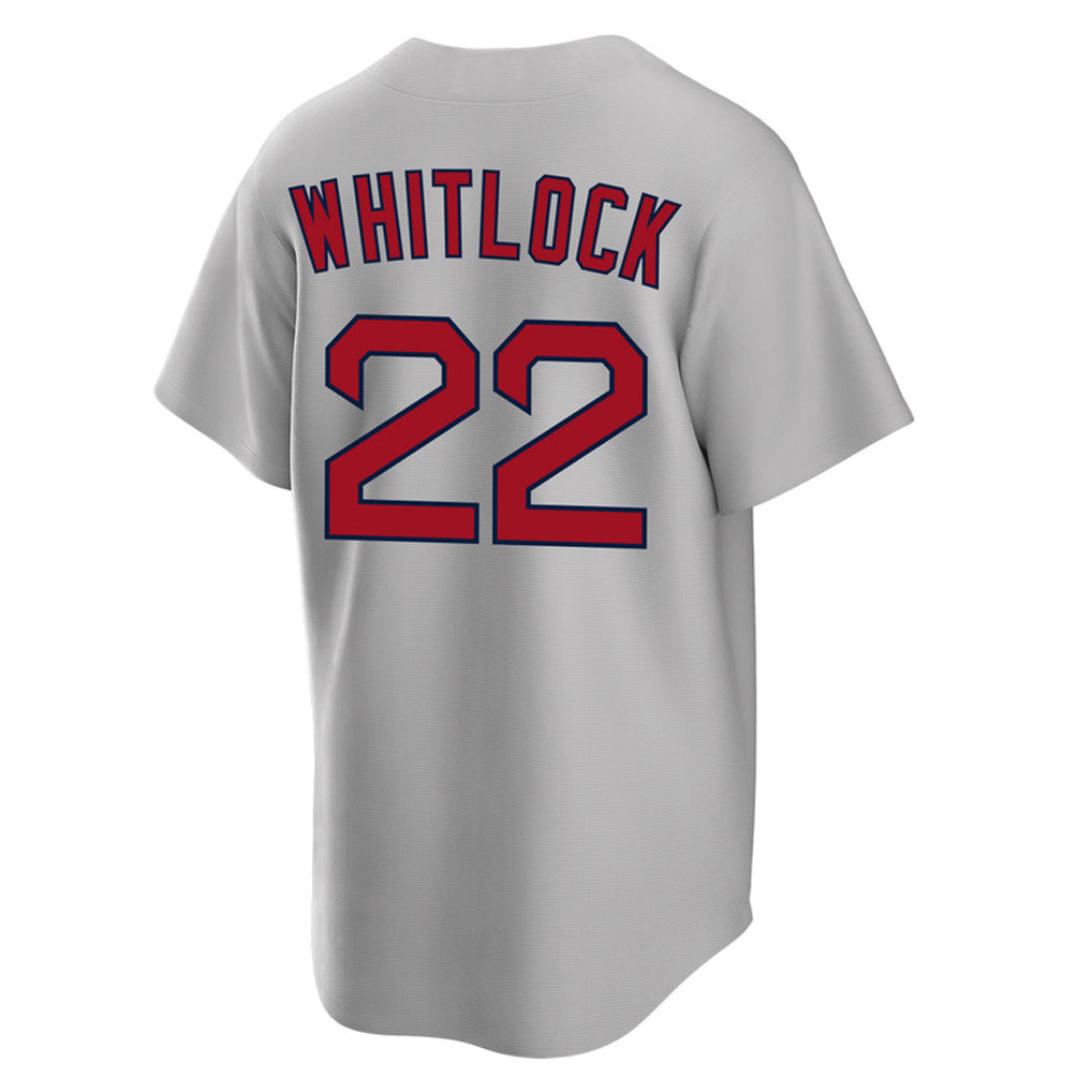 Friene B.Red Sox #22 Garrett Whitlock Player Gray Road Home Game Stitched Jerseys