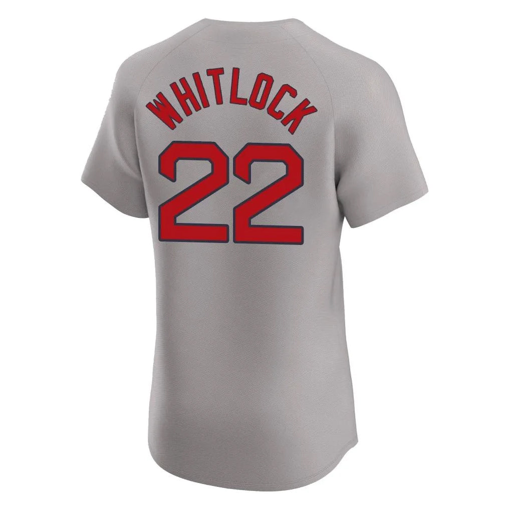 Friene B.Red Sox #22 Garrett Whitlock Player Gray Road Home Game Stitched Jerseys