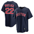 Friene B.Red Sox #22 Garrett Whitlock Player Navy Home Game Stitched Jerseys