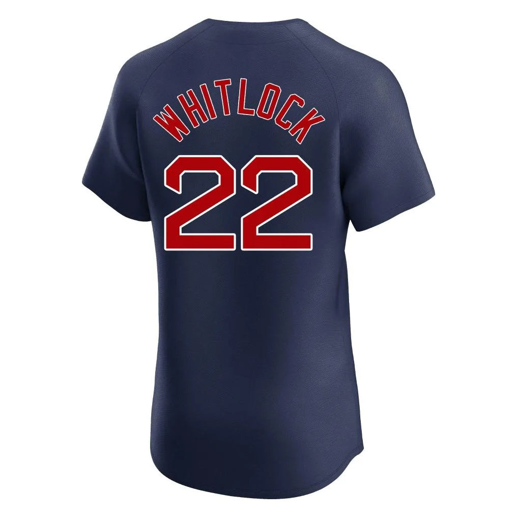 Friene B.Red Sox #22 Garrett Whitlock Player Navy Limited Elite Home Game Stitched Jerseys