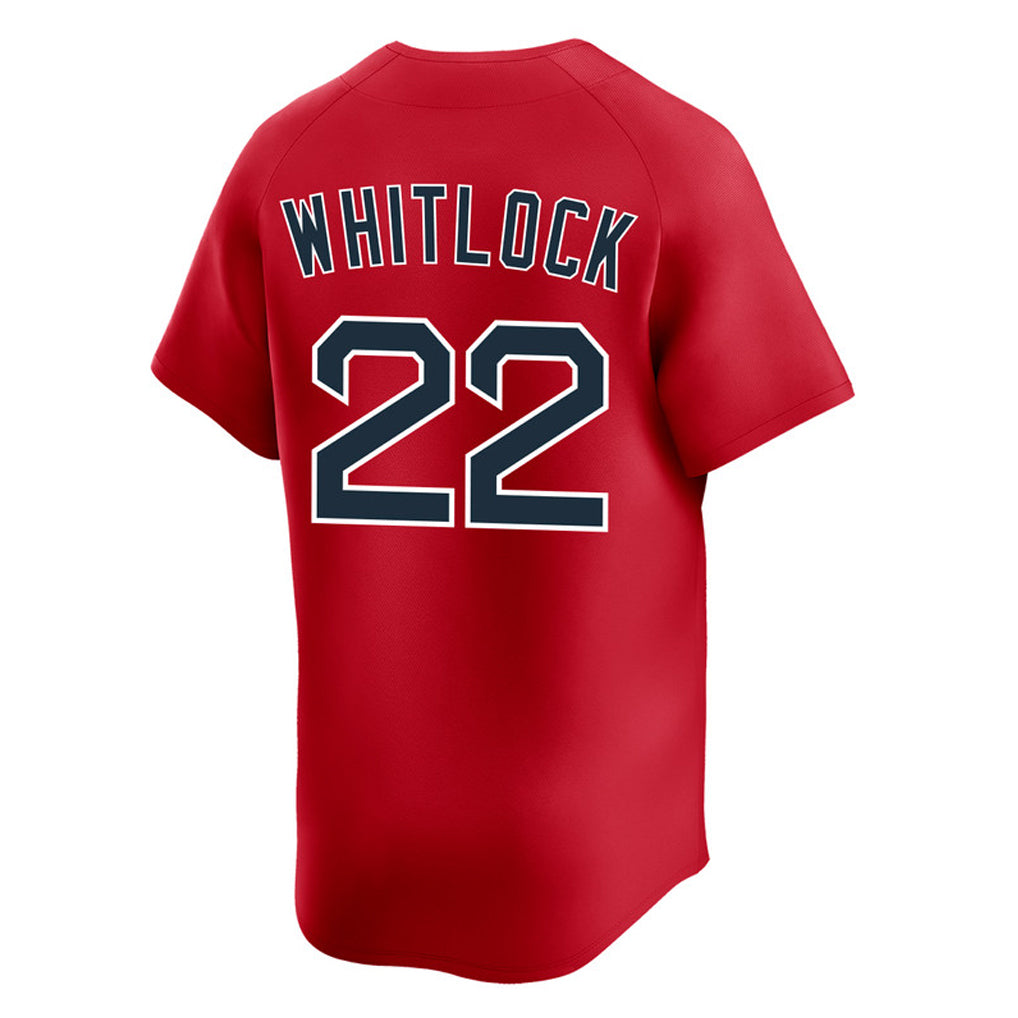 Friene B.Red Sox #22 Garrett Whitlock Player Red Limited Home Game Stitched Jerseys