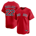 Friene B.Red Sox #22 Garrett Whitlock Player Red Limited Home Game Stitched Jerseys