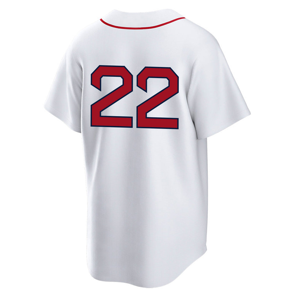 Friene B.Red Sox #22 Garrett Whitlock Player White Home Game Stitched Jerseys