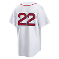 Friene B.Red Sox #22 Garrett Whitlock Player White Home Game Stitched Jerseys