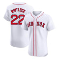 Friene B.Red Sox #22 Garrett Whitlock Player White Limited Elite Home Game Stitched Jerseys