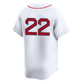 Friene B.Red Sox #22 Garrett Whitlock Player White Limited Home Game Stitched Jerseys